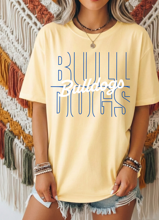 Bulldog Block Graphic Tee