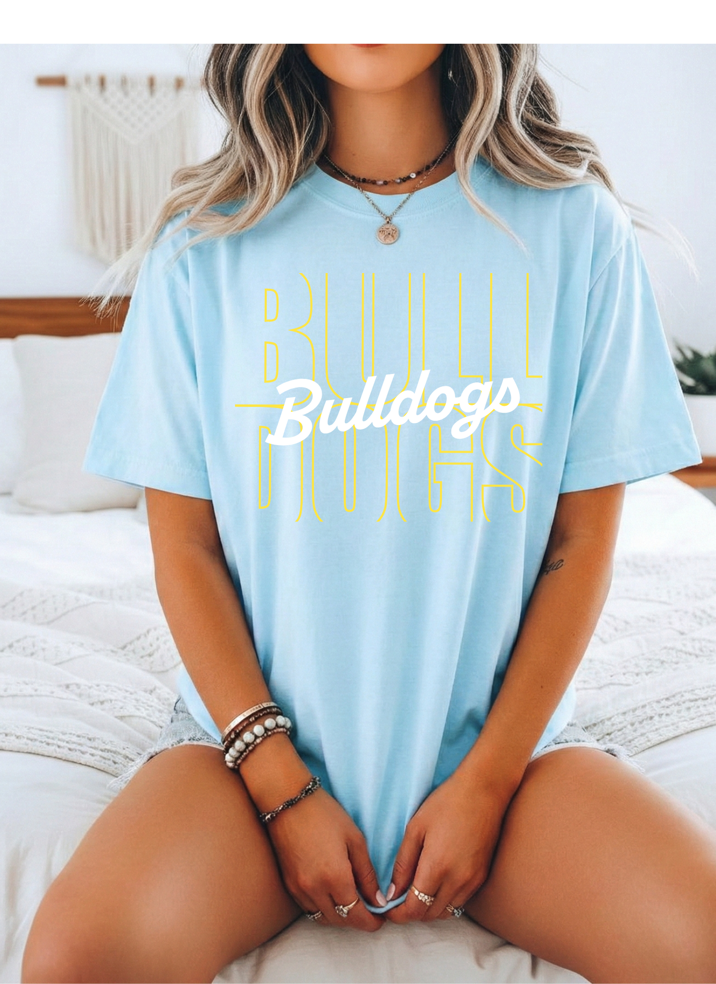 Bulldog Block Graphic Tee