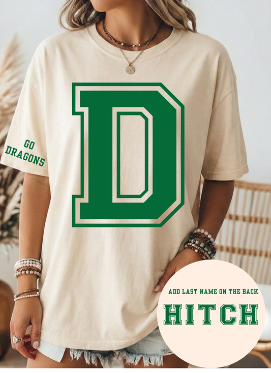 "D" Varsity Letter Tee