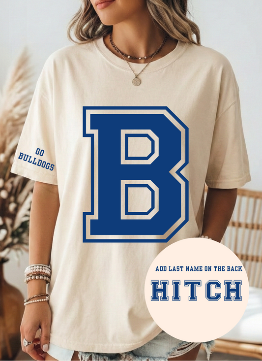 "B" Varsity Letter Tee