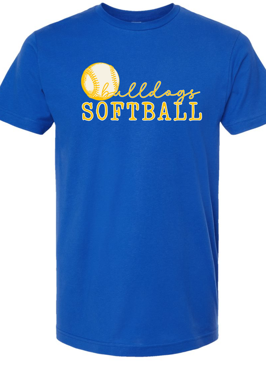 Tultex Unisex Bulldogs Softball Tee