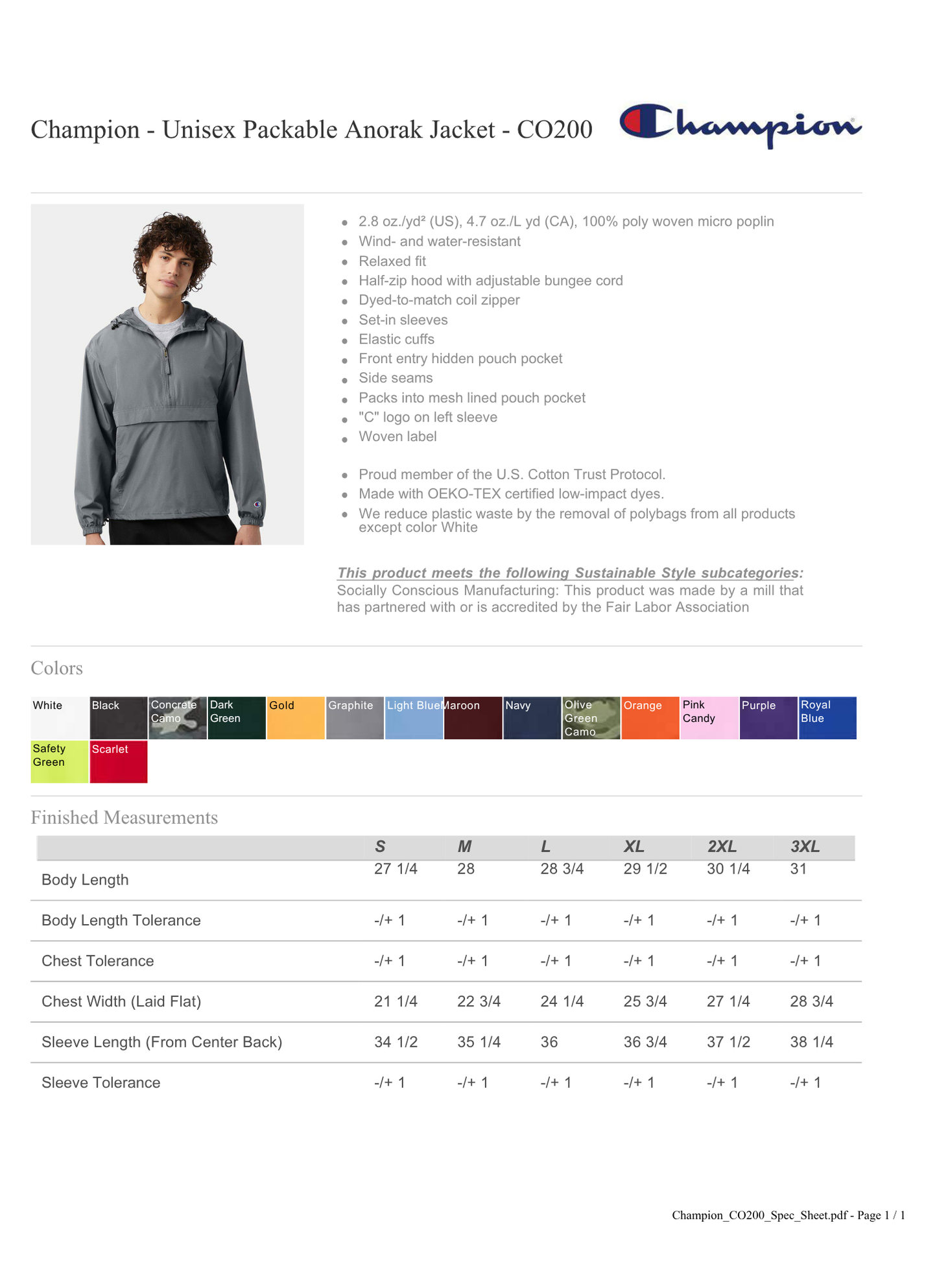 EB Baseball Packable Jacket