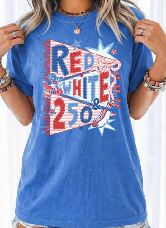 Red, White, 250 Tee Youth