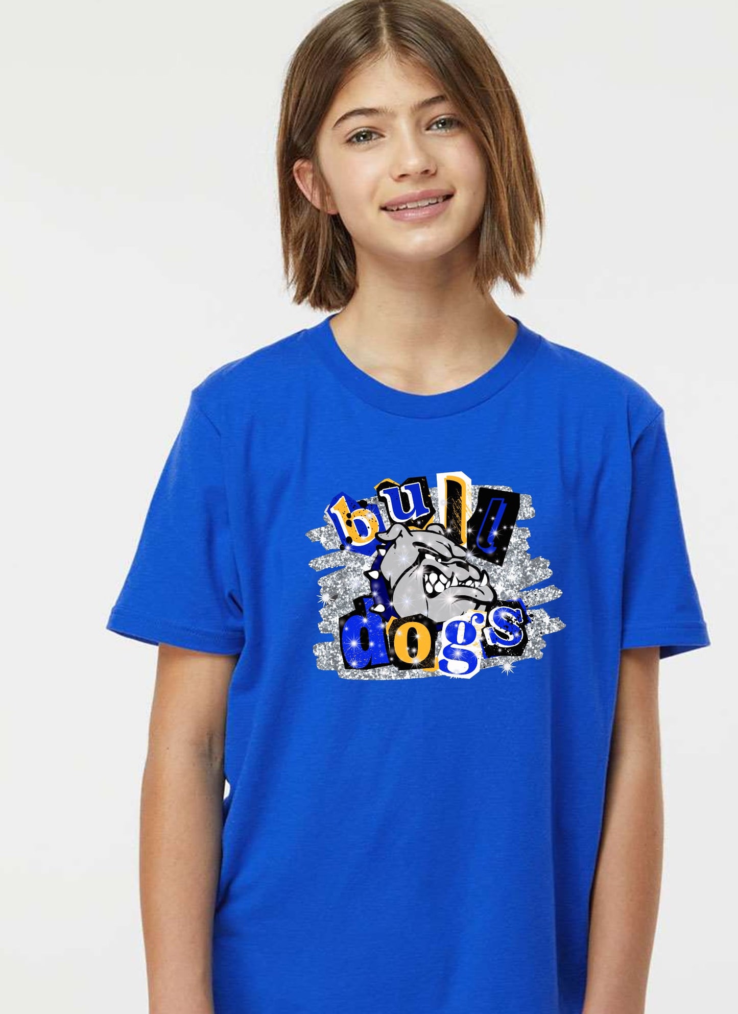 Newspaper Bulldogs | Youth Graphic Tee